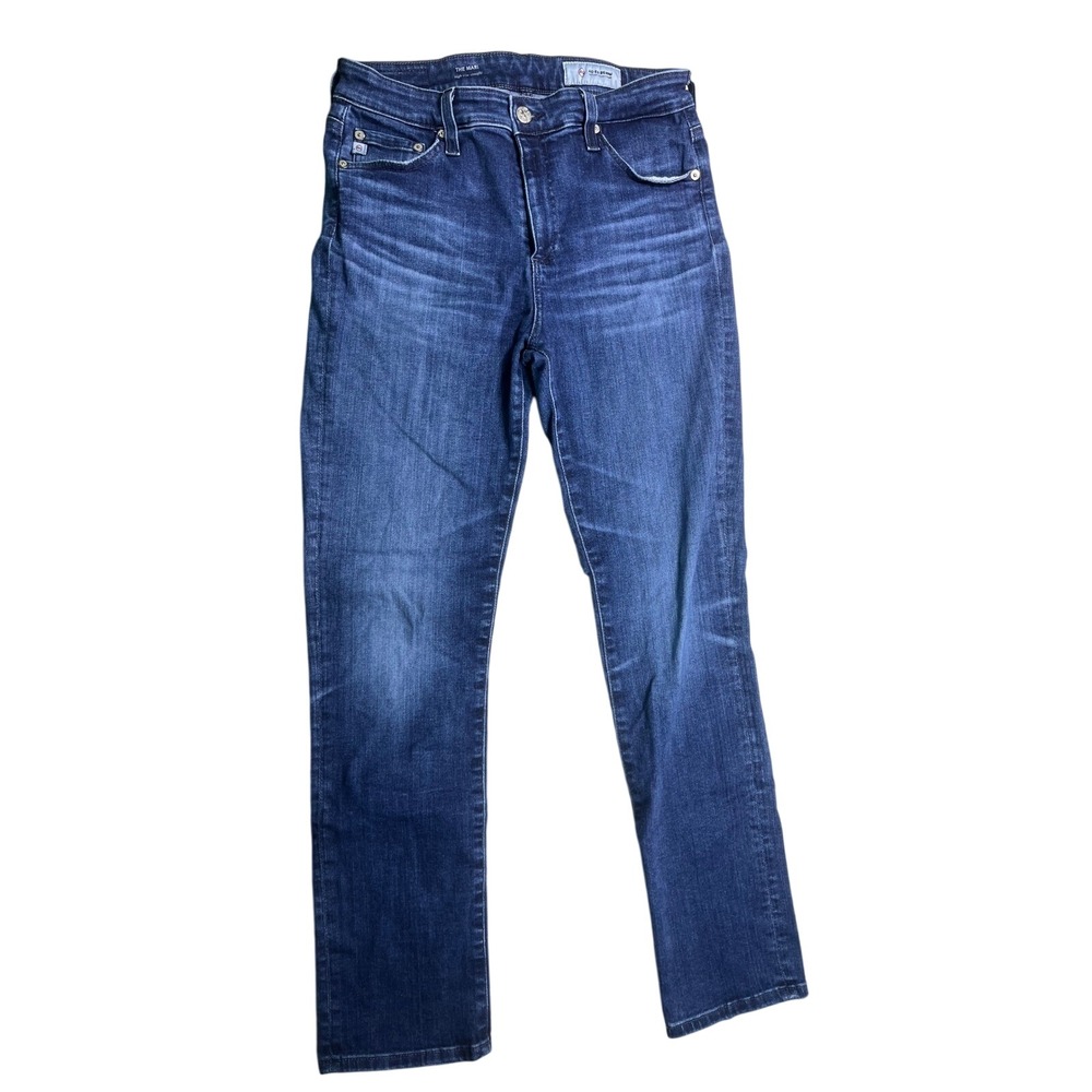 AG Adriano Goldschmied The Mari Jeans Womens 29R High Rise Straight Blue Denim